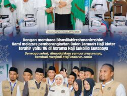 Gubernur Khofifah Lepas Kloter 116 sebagai Kloter Terakhir Embarkasi Surabaya, Pesankan Jamaah Jaga Kesehatan dan Kekhusyukan Ibadah, Serta Menaati Seluruh Ketentuan