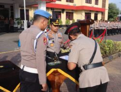 Kapolres Pimpin Sertijab PJU Dan Kapolsek Jajaran : Tingkatkan Pelayanan Publik Humanis Dan Responsif