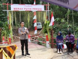Polres Trenggalek Bangun Jembatan Merah Putih Presisi Penggerak Ekonomi Desa