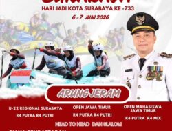 FAJI Surabaya Gelar Kejuaraan Arung Jeram Piala Wali Kota 2026 Di Kalimas