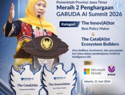 Manfaatkan AI Dalam Penyelenggaraan Pemerintahan, Pemprov Jatim Raih  Dua Penghargaan Garuda AI Impact Summit