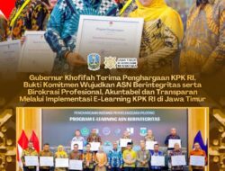 Jawa Timur Terima Penghargaan KPK RI; Gubernur Khofifah : Bukti Komitmen Wujudkan  Implementasi  E-Learning ASN Berintegritas