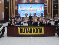 Polres Blitar Kota Amankan Tersangka Komplotan Perampok Lintas Daerah Sasar Minimarket