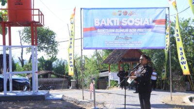 Hari Bhayangkara ke – 80, Polres Ngawi Bangun Sumur Bor Presisi untuk Masyarakat di Bringin