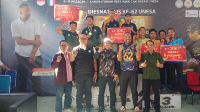 International Invitational Petanque UNESA 2026 Resmi Ditutup, Tabanan Dominasi, Jawa Timur Tampil Kompetitif