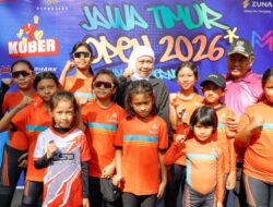 Khofifah Lepas Start  Kejurnas  Sepatu Roda Jatim Open I, Sebanyak  2.436 Atlet Berpacu Raih Prestasi dan Uji Sportivitas