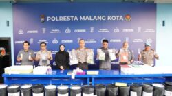 Polresta Malang Kota Amankan Dua Kurir Jaringan Aceh Sita 3,2 Kg Sabu dan 2.480 Butir Ekstasi