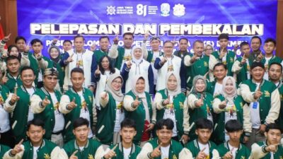 lepas-45-kontingen-lks-jatim-tingkat-nasional-2026-gubernur-khofifah-optimis-jatim-raih-juara-umum
