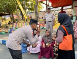 Pojok Kamtibmas Polres Ngawi Hadir di Pasar Krompol Ajak Warga Jaga Kamtibmas