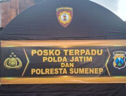 Polresta Sumenep Buka Posko Darurat, Respon Cepat Penanganan Korban Kebakaran KM Mutiara Sentosa 2