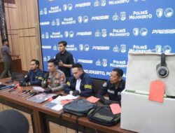 Polres Mojokerto Amankan 3 Tersangka Pencurian Brankas isi Rp.1,4 Miliar Milik Kampus UAC Pacet