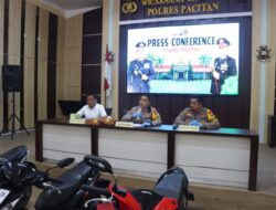 Polres Pacitan Amankan Montir Tersangka Curanmor di Tiga Lokasi