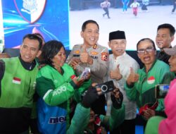 5.150 Pengemudi Ojol Ikuti Gebyar Keselamatan Lalu Lintas Korlantas Polri di Serpong