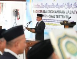 Bupati Wahono: Kasek Yang Baru Dilantik Agar Bersinergi dengan beberapa program serta beradaptasi dengan perkembangan zaman
