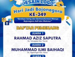 Ini Daftar Juara Tiga Kreator Bojonegoro Lomba Desain Logo HJB Ke-349