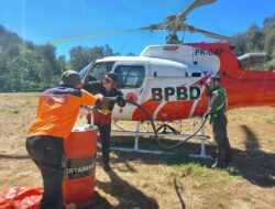 BPBD Jatim Mulai Kerahkan Helikopter Water Bombing Percepat Penanganan Karhutla Gunung Semeru