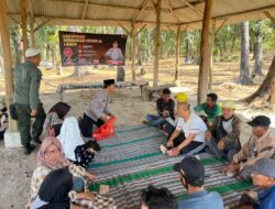 Antisipasi Karhutla, Polres Gresik Gencarkan Sosialisasi di Hutan Panceng