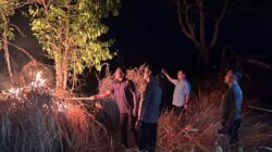 Polres Ngawi dan Tim Gabungan Buat Sekat Bakar dan Dirikan Posko Antisipasi Karhutla Lawu Utara Meluas