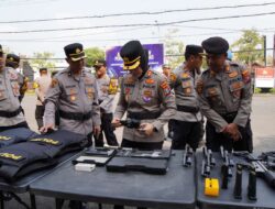 Polres Bojonegoro Gelar Apel Kesiapsiagaan Personel Hingga Cek Sarpras
