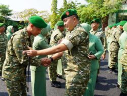 Dandim Bojonegoro : Kenaikan Pangkat Merupakan Penghargaan Fari negara atas Prestasi kerja yang telah ditunjukkan oleh Prajurit