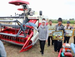 Sambut Hari Jadi ke-81 Jatim, Gubernur Khofifah Salurkan Alsintan untuk Tingkatkan Produktivitas Petani Mojokerto