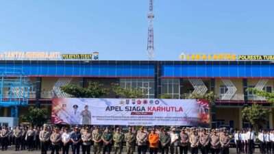 Hadapi Kemarau Panjang, Polresta Tuban bersama Instansi Lintas Sektoral Siaga Bencana Karhutla