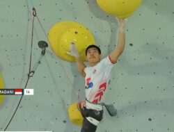 Lagi, Putra Tri Ramadani Rebut Perak World Climbing Series